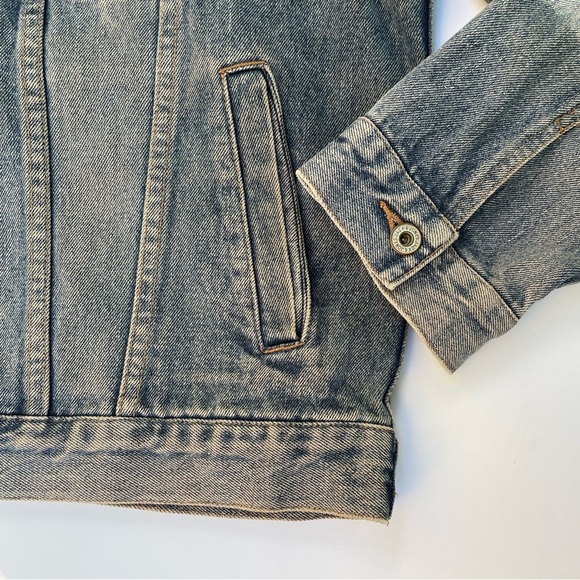 Diesel x Madz tattoo Custom Denim Jacket XXL Rock Gothcore Bikercore Plus Size - Picture 16 of 17